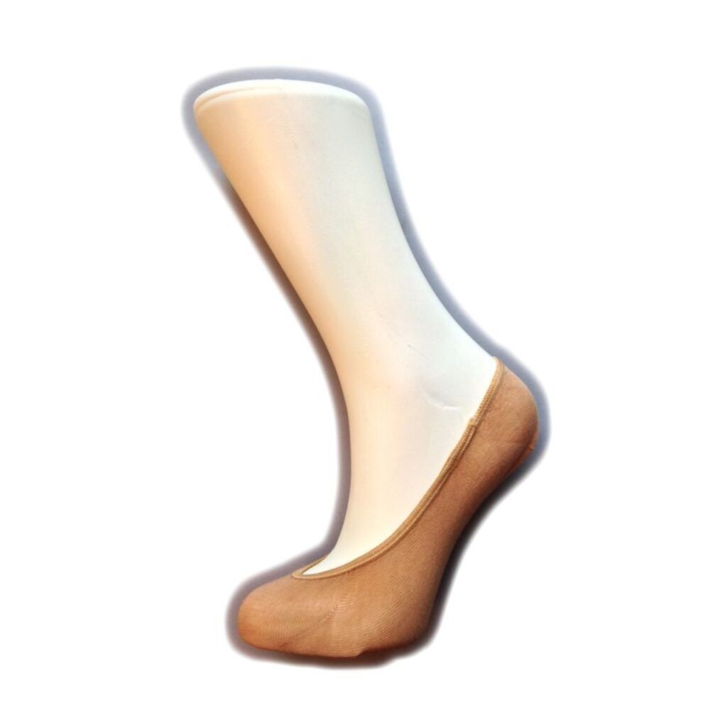 Silky Womens/Ladies Cotton Footsies (3 Pairs) / Natural